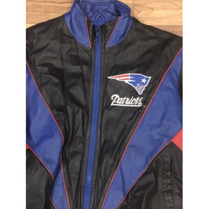 New England Patriots Pro Player Faux Leather Jacket Sz M NFL